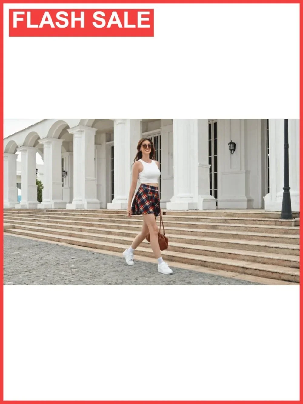 Women's Stretchy Flared Skorts for Golf Tennis Casual Mini Skirt_6